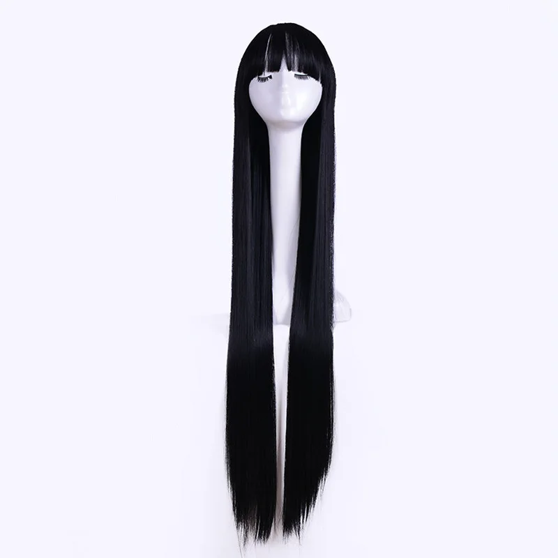 Anime Cosplay 1m Long Straight Hair with Bangs, Party and Film Costume Wig