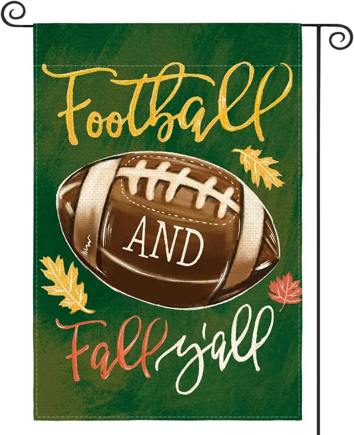 AVOIN colorlife Fall Garden Flag 12x18 Inch Football And Fall Y'all Double Sided Outside, Autumn Seasonal Rustic Yard Ou XXP SSL