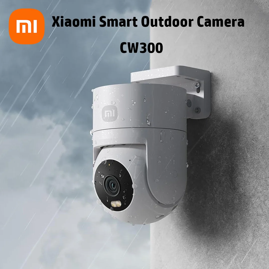 XIAOMI Outdoor Camera CW300 2.5K Full Color Night Outdoor Home Monitor Remote 4 Million Pixels IP66 Human Tracking 2 Way Voice