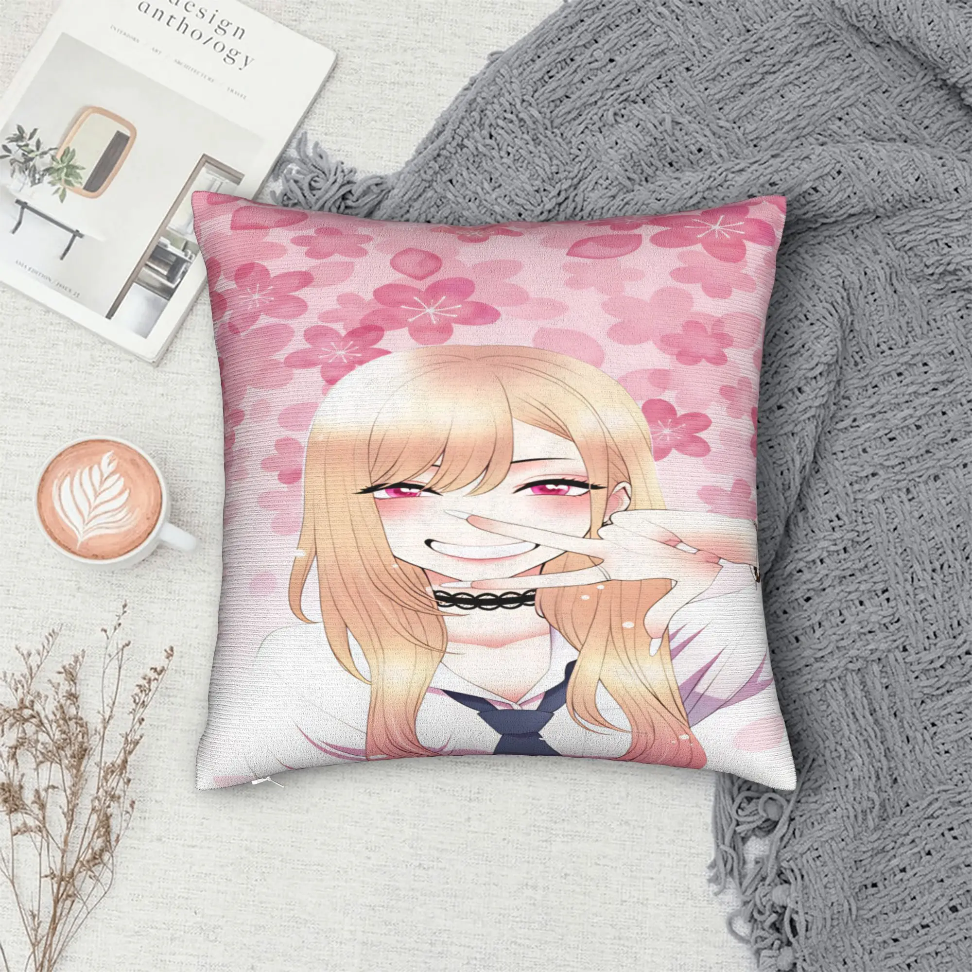Marin Kitagawa Pillowcases Japan Anime  Vintage Pillow Case For Office Car Home Decor Comfy Pillow Cover