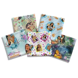 Disney Cartoon Princess Pocahontas Character Pattern Polyester Fabric\Peach Skin Microfibe DIY Textile Sewing Cloth 50*145cm
