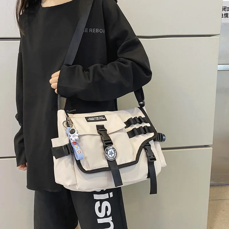 Canvas Crossbody Bags for Women 2023 Nylon Men Postman Student