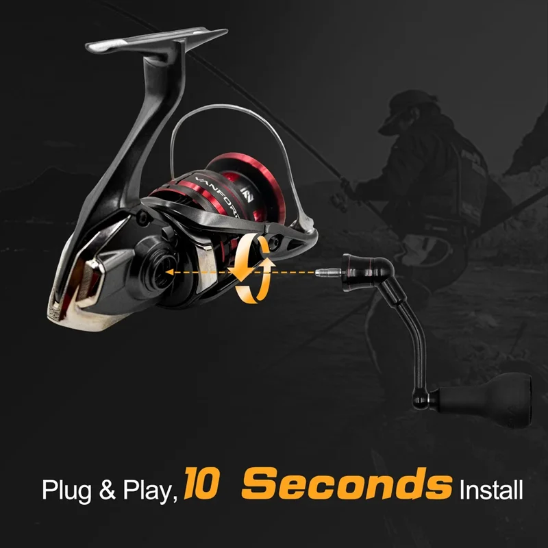 63mm Spinhendel met TPE zwarte - Daiwa Reel Fuego recensie en prijs