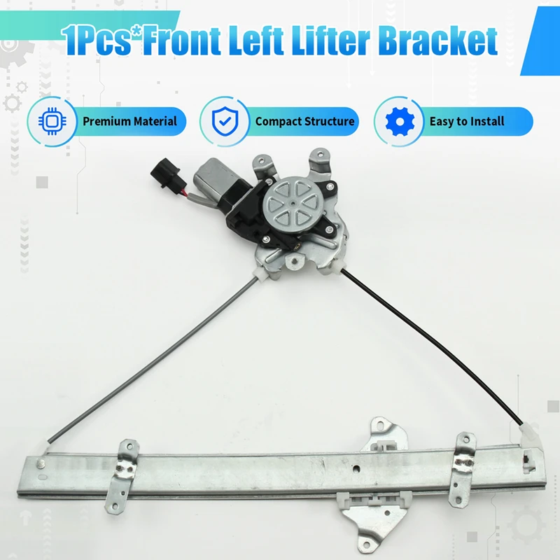 Super Sale MR573877 New Front Left Power Window Glass Regulator with Motor for Mitsubishi Outlander SUV 2003-2006