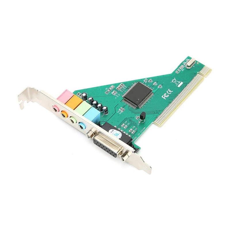 PCI Sound Card 4.1 Channel Computer Desktop Built-In Sound Card Internal Audio Card Stereo Surround CMI8738