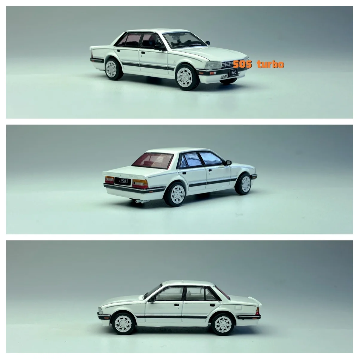DCT/Shadow 1/64 505 SW Sedan White Car Model Alloy Diecast Hobby
