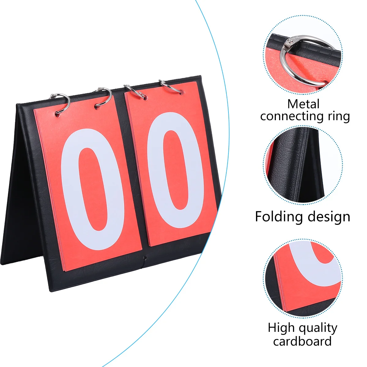 Flip Card Drainage Basket Match Scoreboard Badminton Pingpong Flipper Pvc for Sport