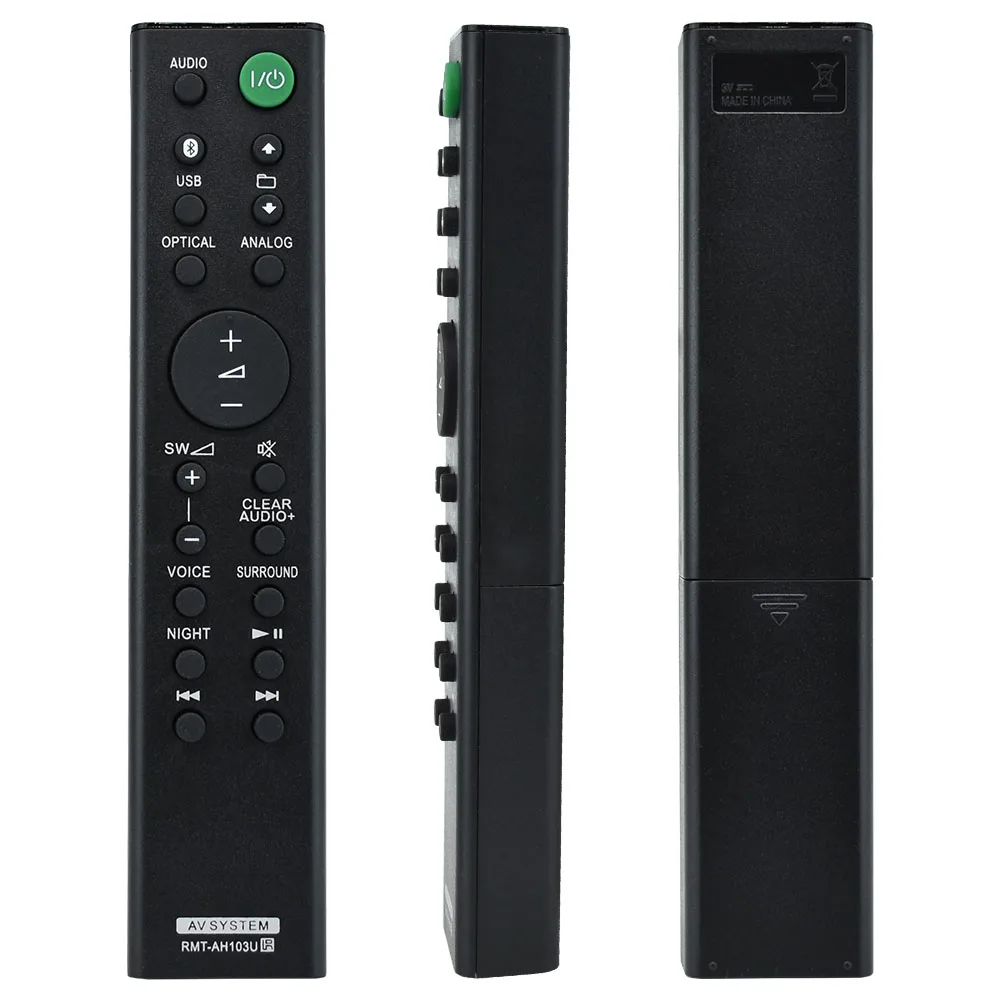 New RMT-AH103U For Sony Sound Bar AV System Remote Control HT-CT80 HT-CT80BT SA-CT80 SS-WCT80