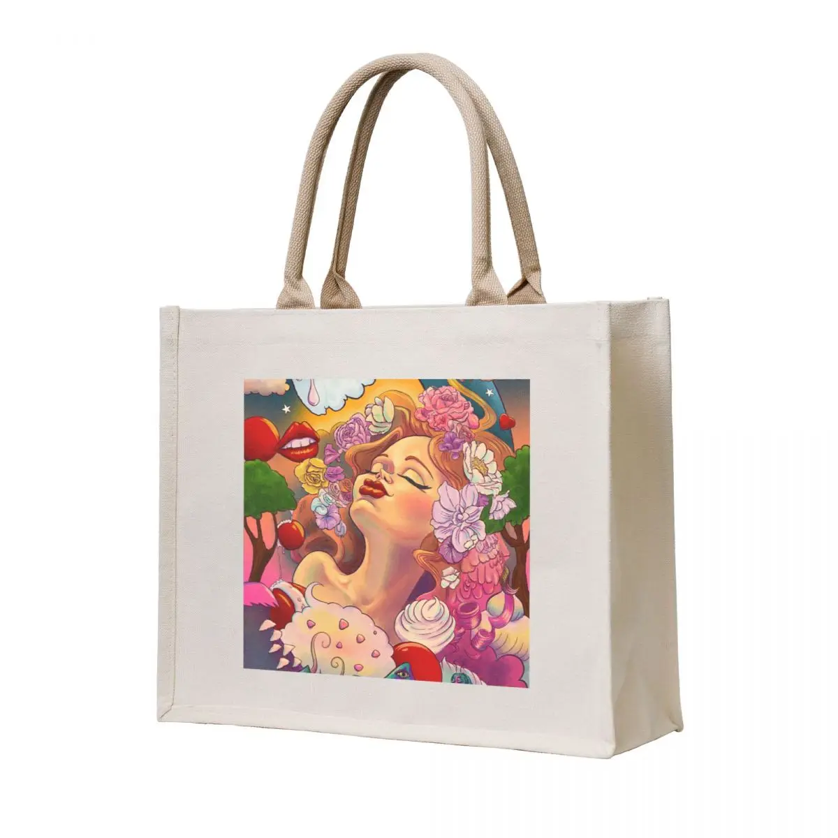 

Strawberries & Cream Dreams Tote Bag tote bag custom canvas bags tote bag men Cloth