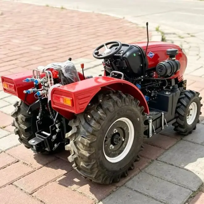 

Customized Durable Ploughing Machine, Four-Wheel Rotary Tractor, New 2026 High Horsepower 4WD Mini Tiller