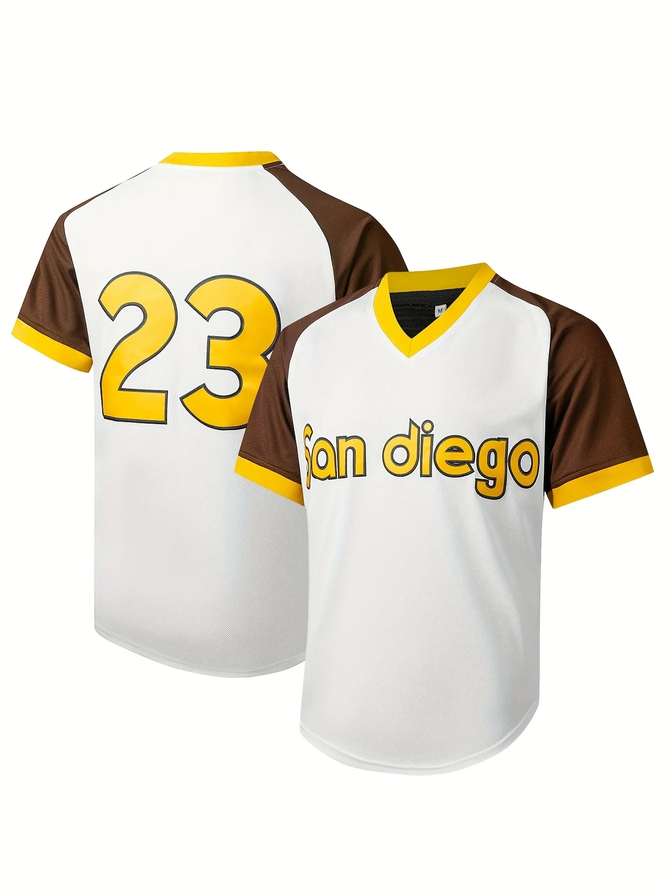 Kids and Men's Graphic Baseball T-Shirt #23 San Diego T-Shirt for Everyday Comfort and Breathable Game Training Jersey