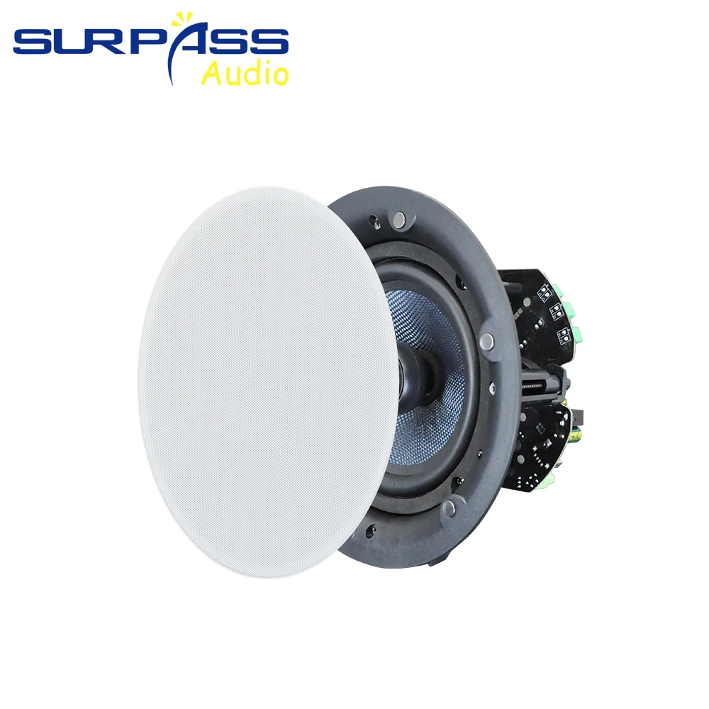 

6.5inch 40W Ceiling Speaker Bluetooth in Ceiling Wall Roof Audio Speakers Built-in Class D Amplifier Home Theater Sound System