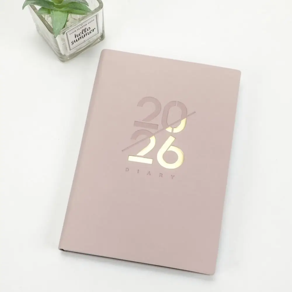 الإنجليزية 2026 جدول مخطط المفكرة 12 شهرا المرجعية A5 جدول أعمال التخطيط دفتر بسيط المحمولة مذكرات الكتابة منصات
