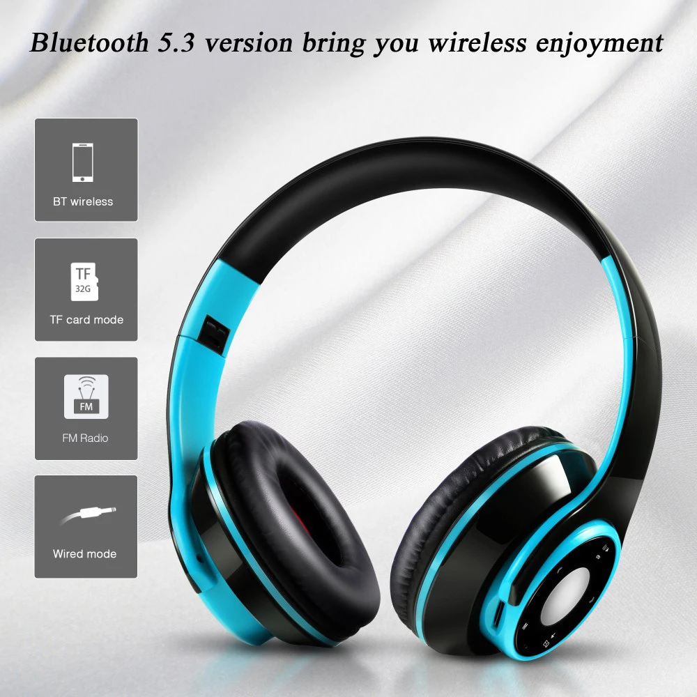 V5.3 Bluetooth Earphone True Wireless Sport Headphones With Build-in Microphone Headset Support SD Card for PHONE XIAOMI SAMSUNG