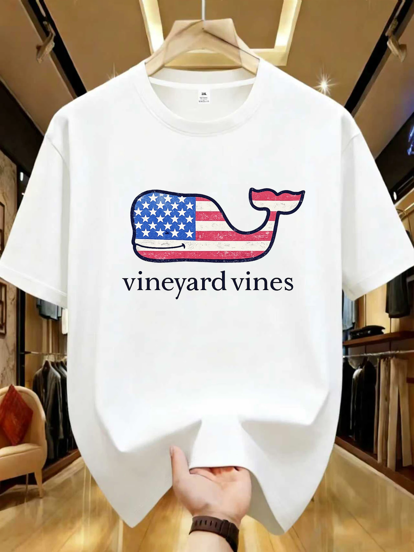 

【WDS0115】Женская футболка больших размеров с круглым вырезом, короткими рукавами, эластичными рукавами-полурукавами и модными принтами.