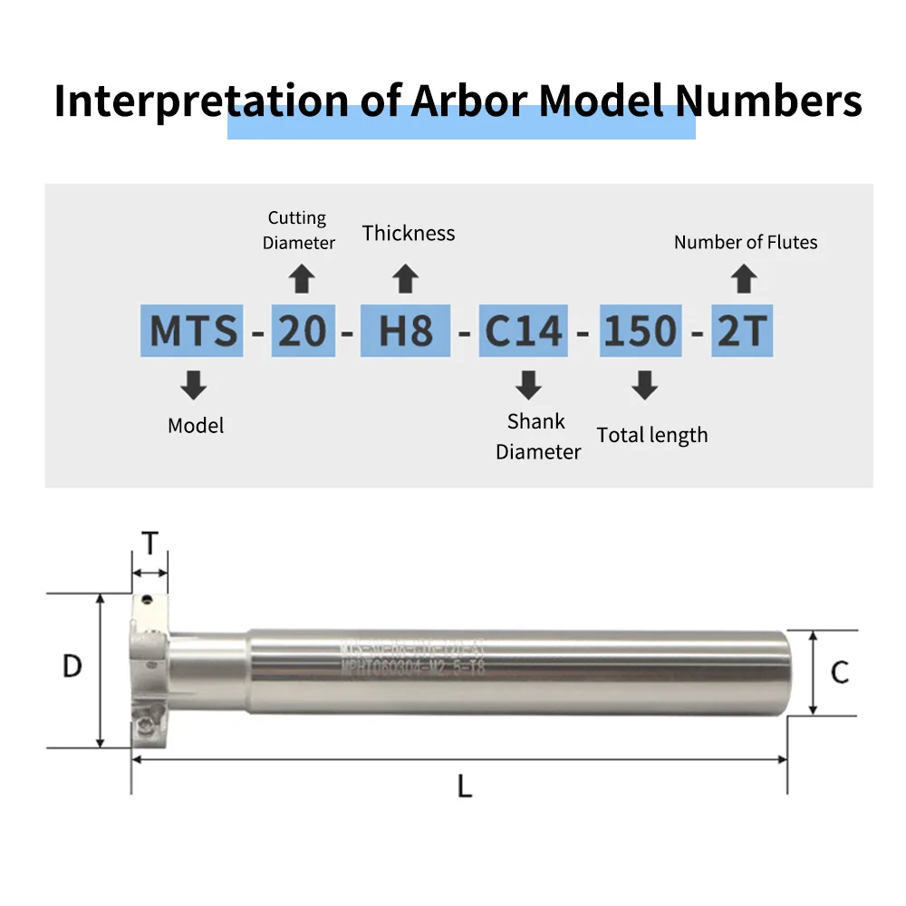 MTS-45-H8-C20-150-4T MTS T-فتحة قاطعة المطحنة حامل ثلاثة جوانب مركز التصنيع باستخدام الحاسب الآلي قاطعة المطحنة حامل #2