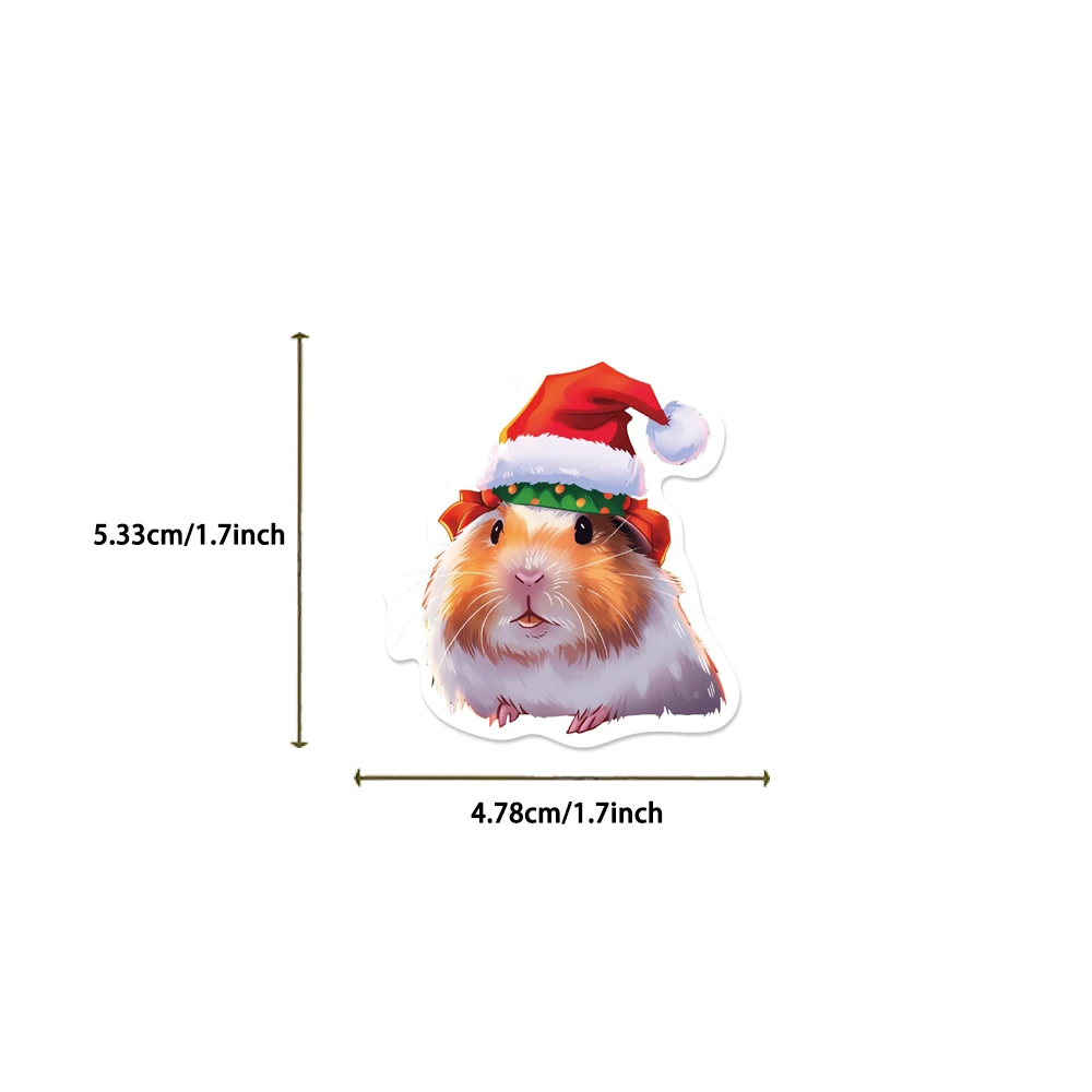 50pcs สัตว์ Guinea Pig Cavy สติกเกอร์น่ารักการ์ตูนรูปลอกสําหรับแล็ปท็อปโทรศัพท์กีตาร์กระเป๋าเดินทางกันน้ํา Graffiti สติกเกอร์ไวนิล