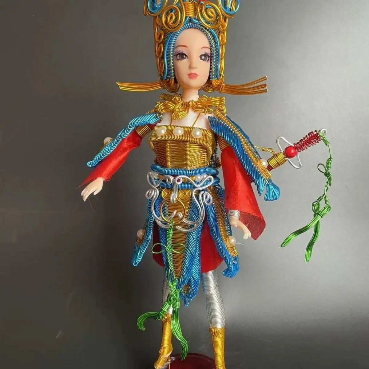 Retro Chinese style   Mulan model    Wire weaving  Gifts for children and the elderly