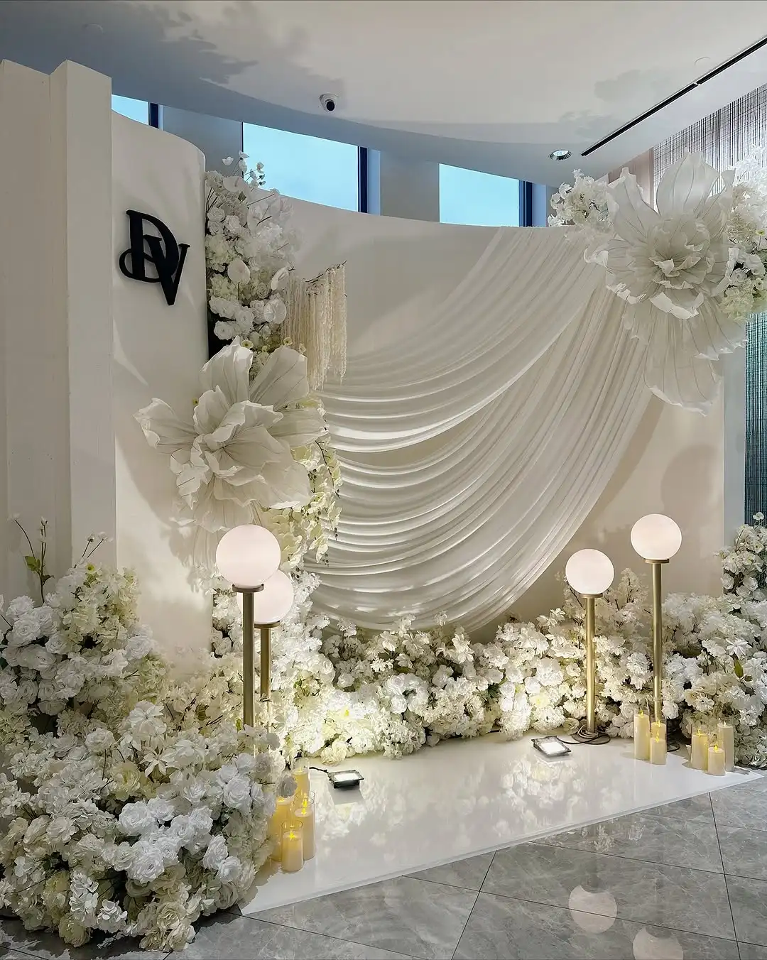 

FSDKX Hot Selling Wedding PVC Backdrop Decor Wall Customize Stage Backdrop Arch for Wedding Decoration
