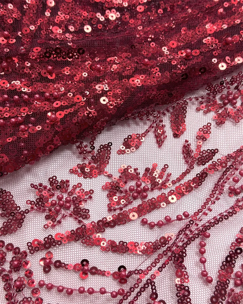 

Новинка Madison 2025 года, французское сетчатое кружево, 3D тюль, бусины, нигерийское кружево, ткань с блестками, кружево для жениха, шитье свадебного платья своими руками