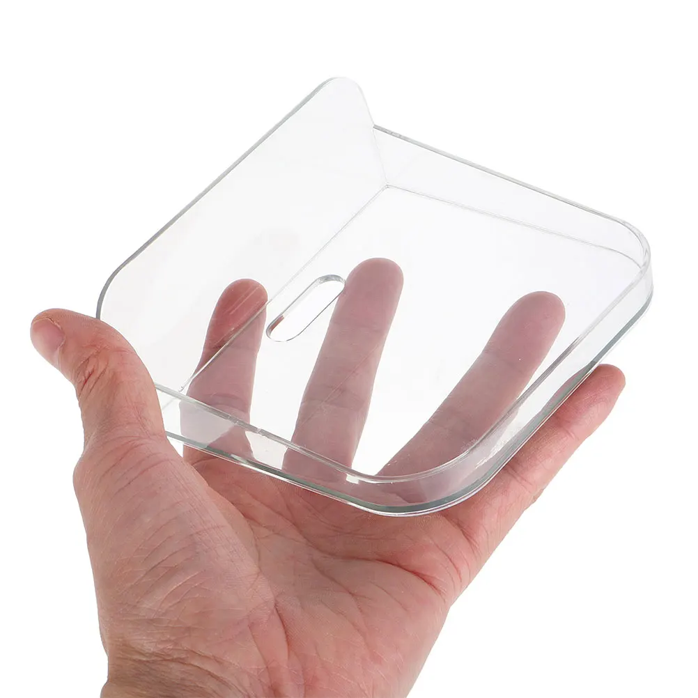 

2pcs Stand Floating Shelves Wall Mount Tray Clear Material No Drilling Multifunctional Storage Bedroom Rack