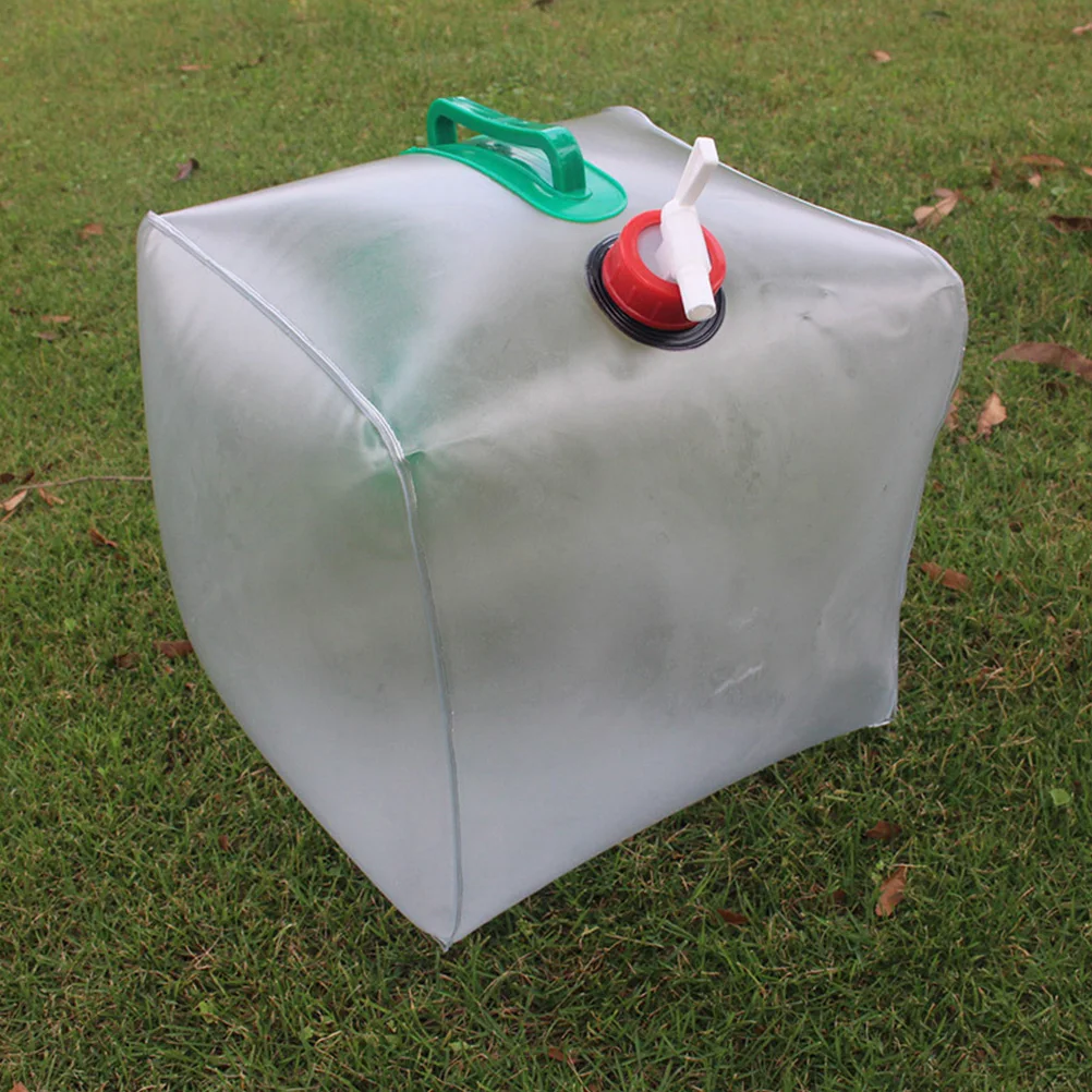 

Portable 5 Gallon Water Bag Collapsible Camping Accessories PVC Container Travel Jug Bottle Mouth Freeze