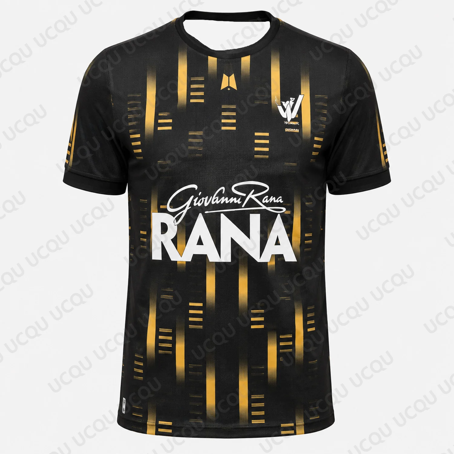Camiseta de Voleibol Rana Verona Negra y Dorada 2026, de Secado Rápido, Transpirable, para Adultos y Niños