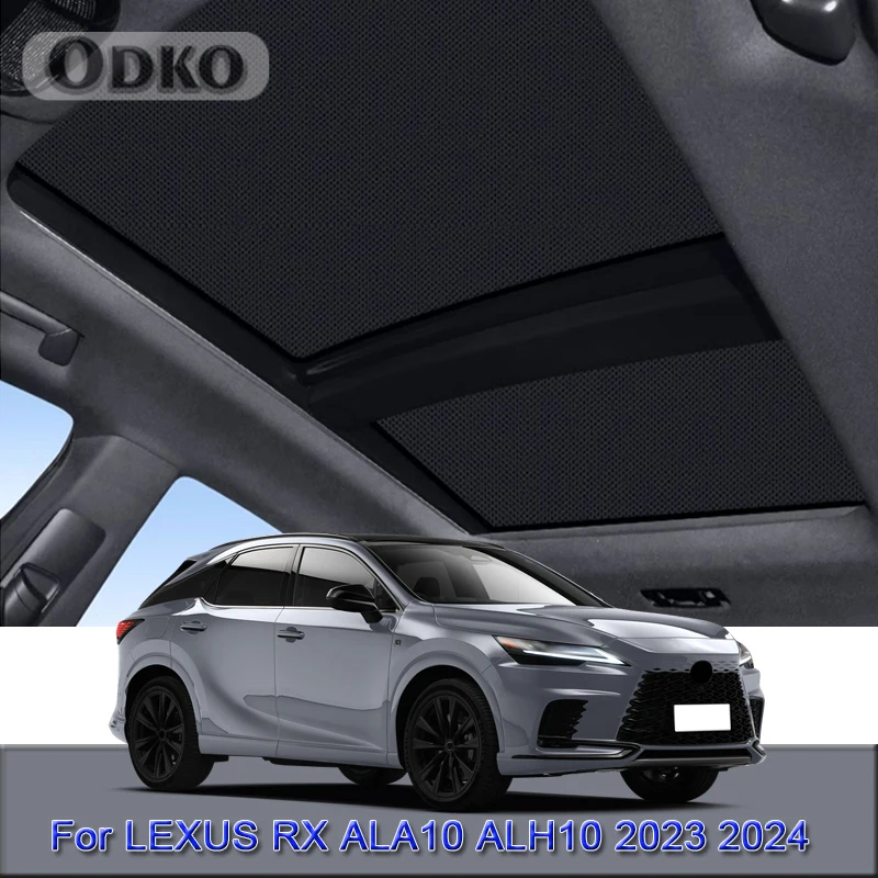 Car Electrostatic Adsorption Sunroof Sunshade For LEXUS RX ALA10 ALH10 2023 2024 2025 Heat Insulation Skylight Sticker Accessory