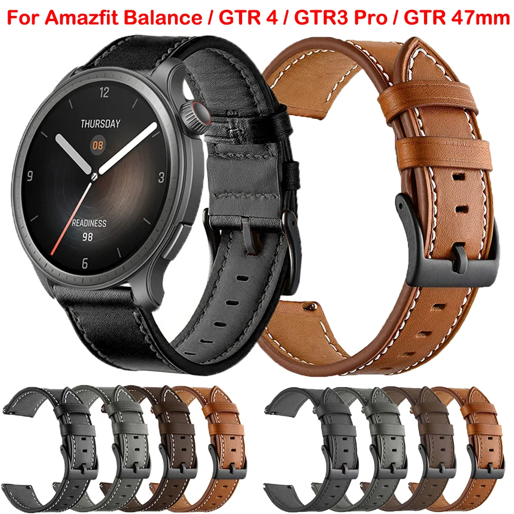 สายนาฬิกา22มม. สำหรับ huryami amazfit สายสมาร์ทวอท์ช GTR 4 47มม. 2 2E 3 GTR3 Pro สายรัดข้อมือทดแทน