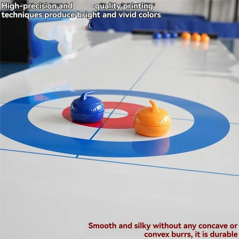 Indoor Desktop Curling Game Magnetic Indoor Board Game With Eight Stones For Kids And Adults-Y44A