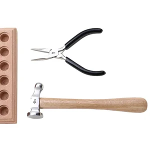 Mini Round Head Hammer of Stainless Steel, Small Creative Hammer, High Golden Jewelry, Leather Tools 11 Main Sales Hammer Gold - №12