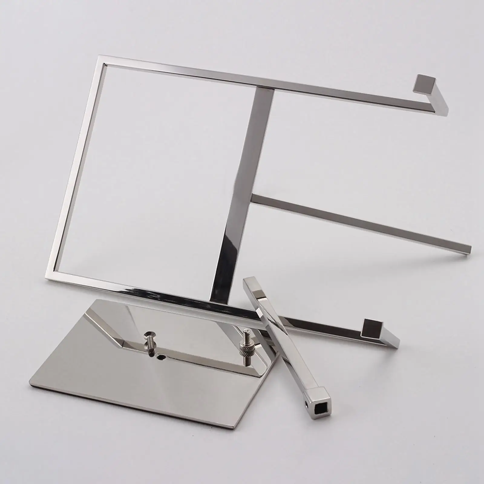 Shirt Clothes Display Holder Stainless Steel Tabletop Garment Rack Stand for Store Window Display Adjustable Height Bracket