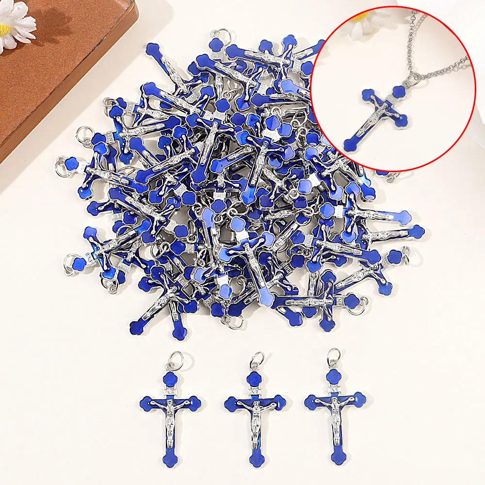 3/10/16pcs Cross Shaped Pendant,DIY Necklace,bracelet,earring Jewelry Accessories,Christmas,Thanksgiving,Valentine's Day Gifts