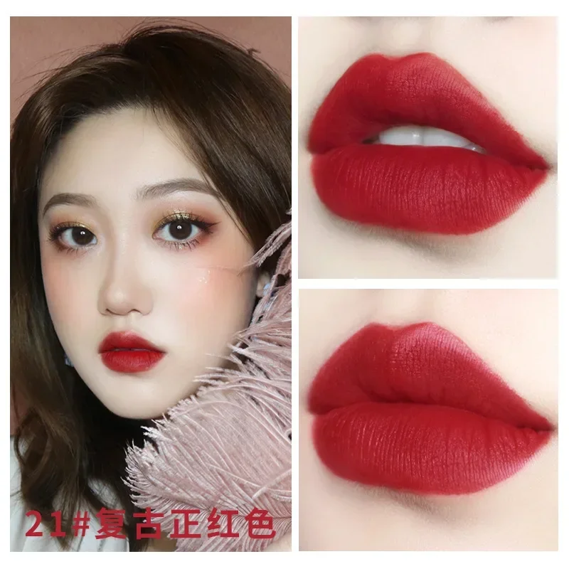 NOVO Mist Velvet Thin Tube Small Gold Bar 196/420/316Replace Lipstick Moisturizing Longlasting Matte Lip Gloss Wholesale Makeups