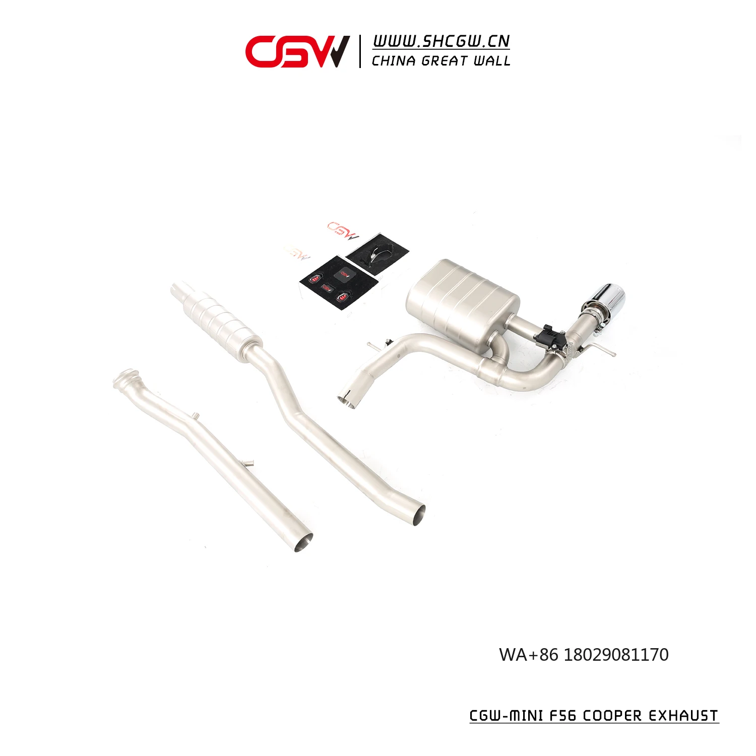 

Высокопроизводительные выхлопные клапаны и глушитель Plug and Play с простым управлением для Mini Cooper F56 1.5T 2022 года выпуска