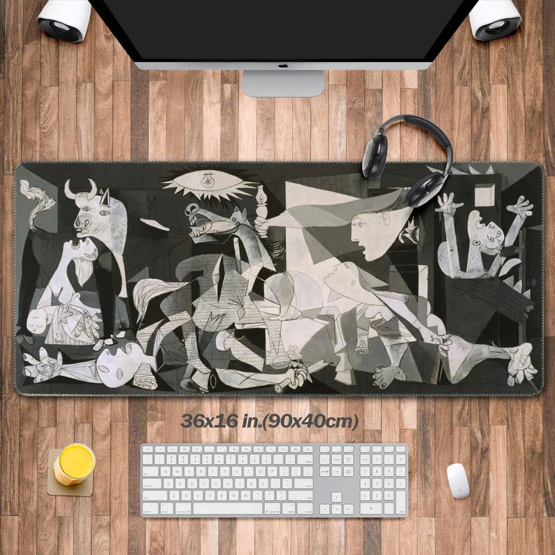 

Large Gaming Desk Pads, XXL Extended Mouse Pads, Full Cubist Desktop Mouse Pads, Desk Décor and Keyboards, Laptop Pads