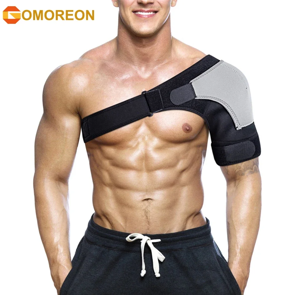 1Pcs Shoulder Brace Adjustable Shoulder Support With Pressure Pad for Injury Prevention, Sprain,Soreness,Tendinitis and Bursitis