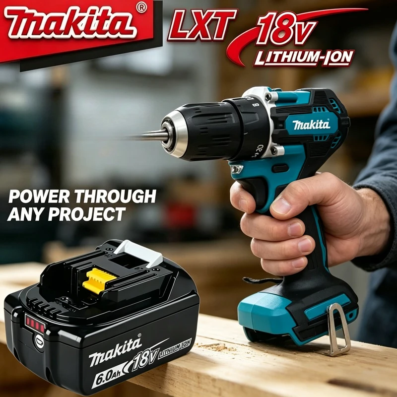 

Makita Genuine 18V LXT 6.0Ah High Capacity Battery BL1860B, Extended Working Time For Garden Tool Outdoor Landscape Maintenance
