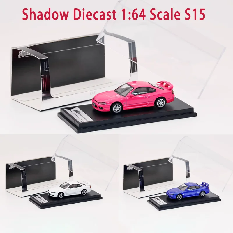 

Shadow Diecast 1:64 Scale S15 Alloy Car Model Finished Simulation Collection Souenir Adult Boy Holiday Gift Static Display
