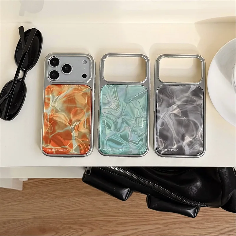 Water Ripple Is Suitable for iPhone 17 Promax Phone Case 16 Pro Dropper 15 All Inclusive 14 13 12 Anti Drop Protection Cover