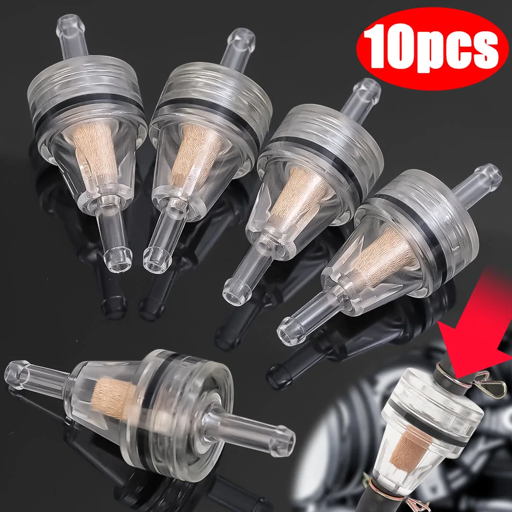 

Universal 10Pcs Motorcycle Fuel Filter Motorcycle Engine Inline Carb GasolineFuel Gas Filter Motorbike Motor Oil Filters