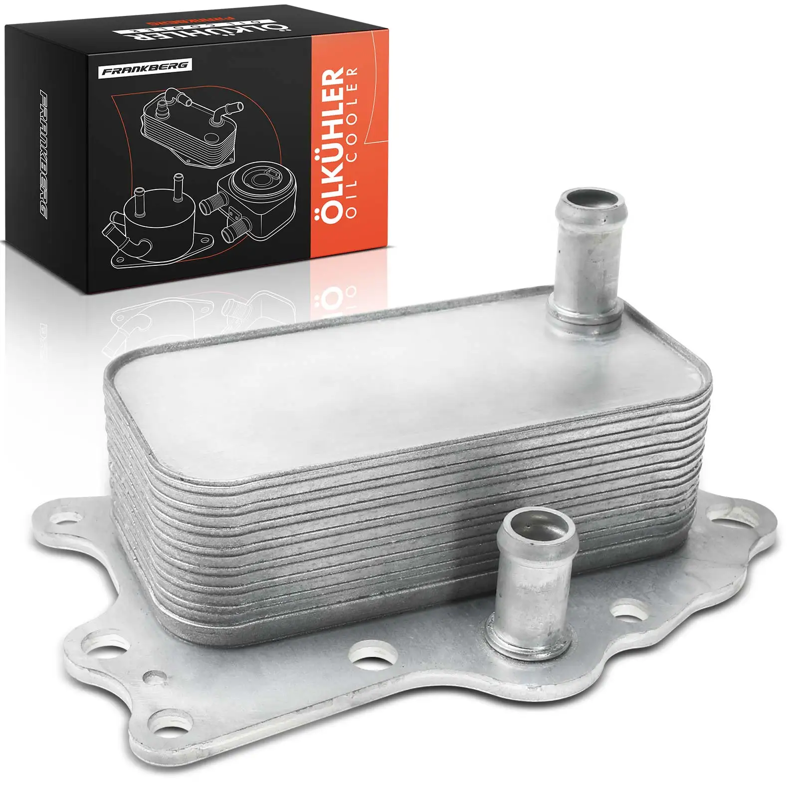 Frankberg 1x Ölkühler Motoröl für Chevrolet Captiva Cruze Orlando Opel Antara L07 2.0L 2.2L 25192111 4820862 96868256 4818024