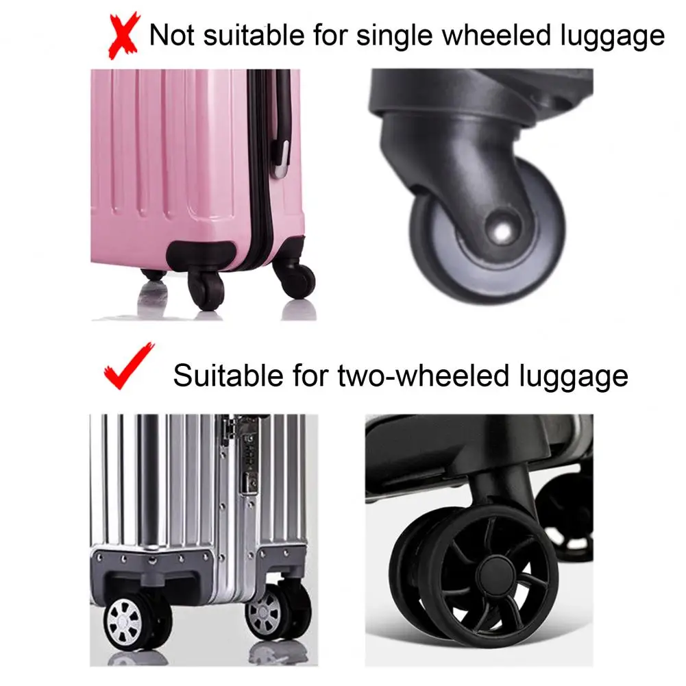 Waterproof Suitcase Wheel Protectors Luggage Wheel Covers Set Wear-resistant Noise-reducing for Luggage for Protecting