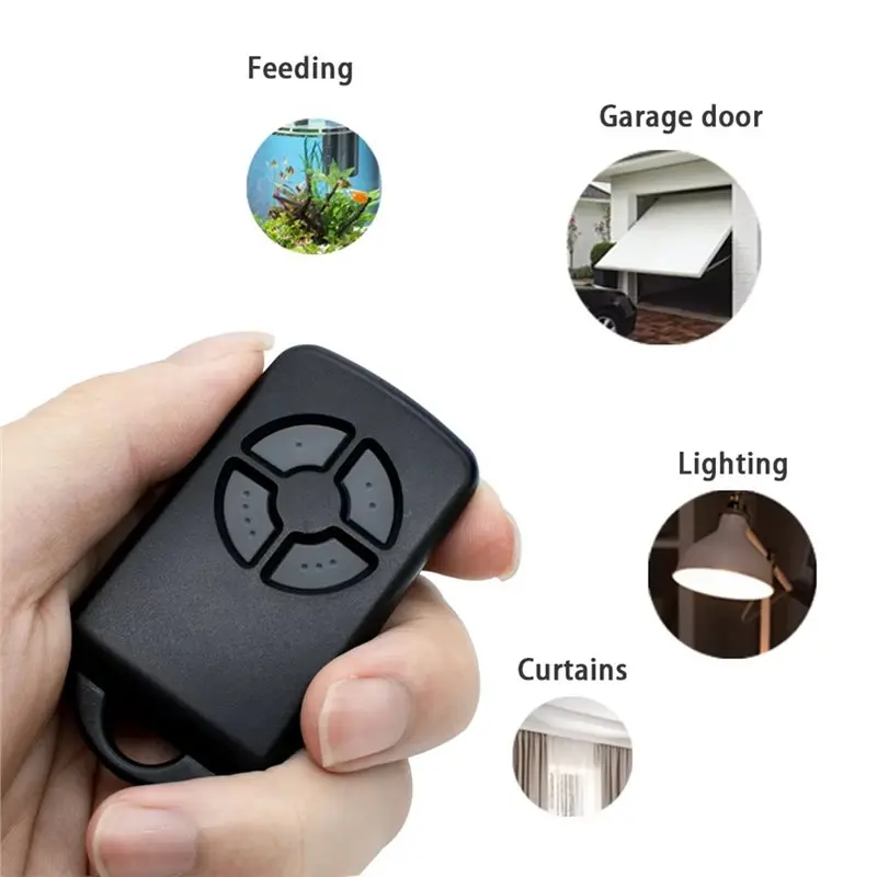 ABJF-Garage Door Remote Control 1PCS For BND B&D Liftmaster 4330E 4332E 4333E 4335E 4330EML 4332EML 433M Gate Door Opener