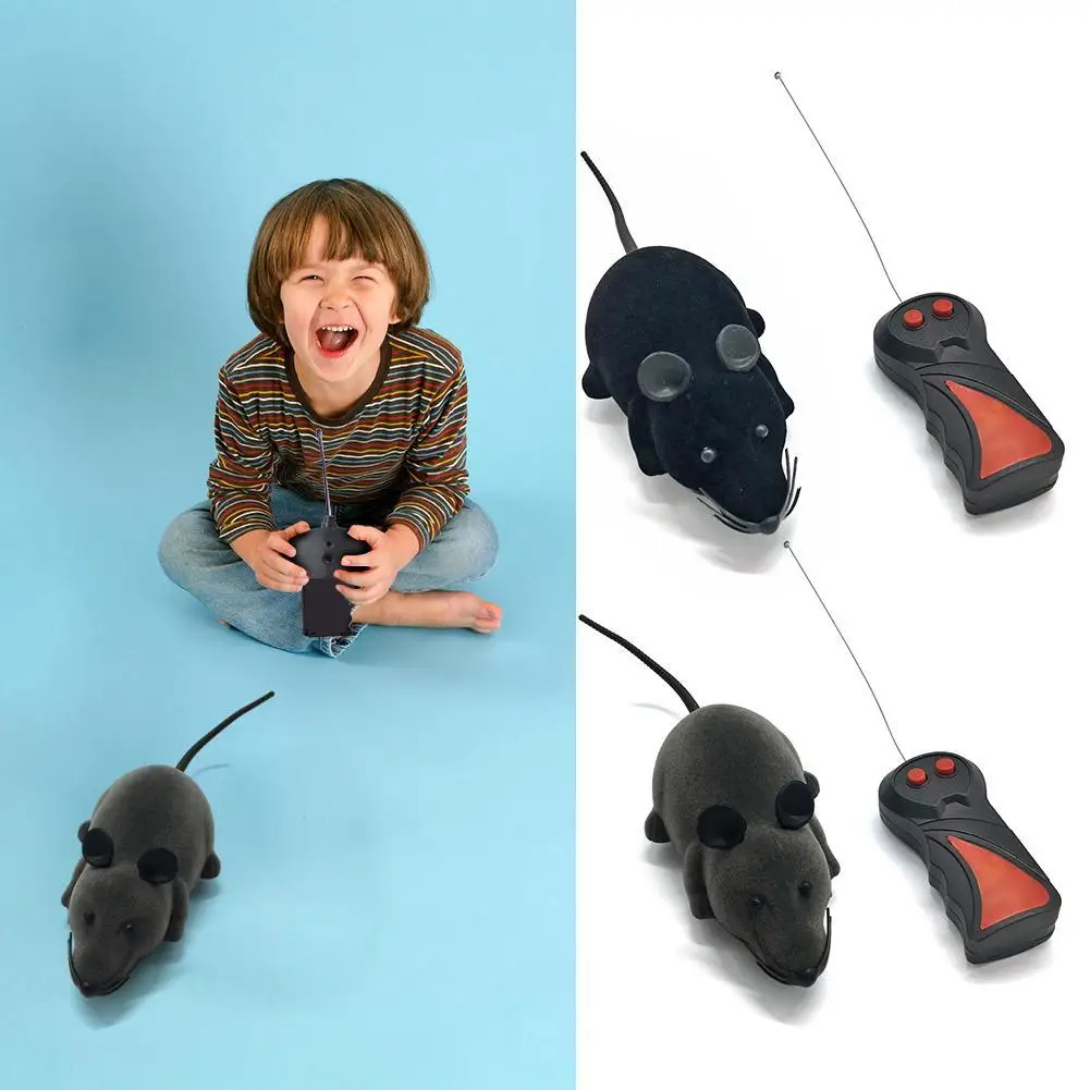 Toys Wireless Mice Remote Control False Toy Playing Funny Mouse Soft   Kids   Electronic Rat Rubber Realistic Pet Supplies