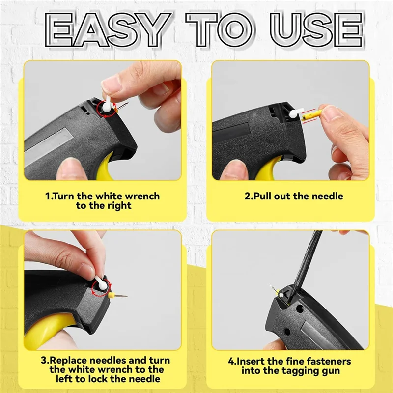 New--3004 Piece Clothing Label Gunset,Mini Pin Label Gunattachment For Homestor Warehouse,