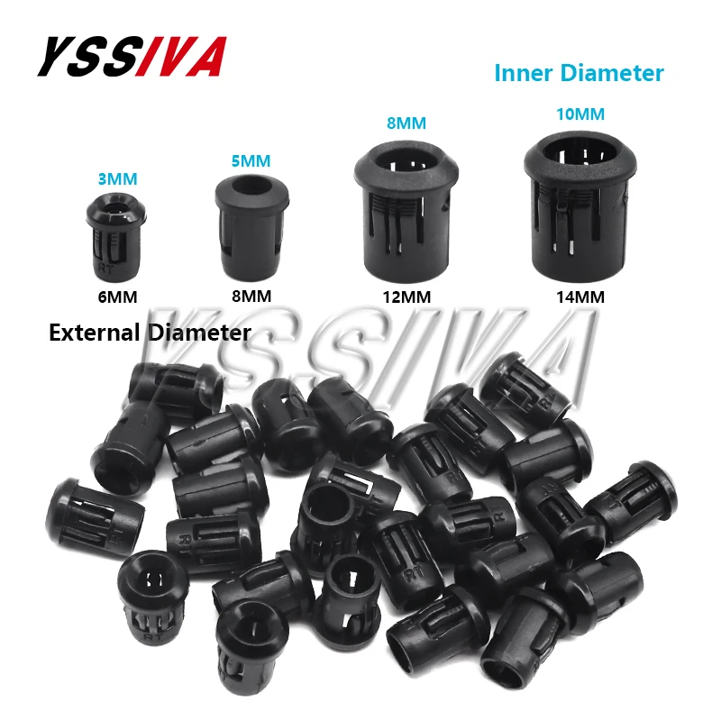 10pcs Black Plastic Lamp Bases 3mm 5mm 8mm 10mm LED Diodes Holder Black Clip Bezel Socket Mount DIY Light Emitting Diode