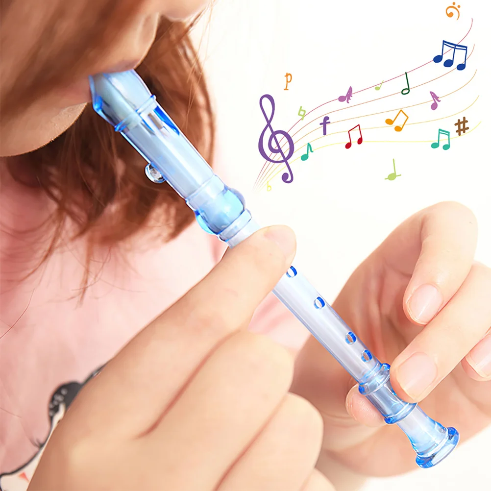 10 Pcs Kid Toys Children's Musical Instrument Mini Descant Recorder 6 Hole Other Plastic Products Soprano Bulk School Clarinet