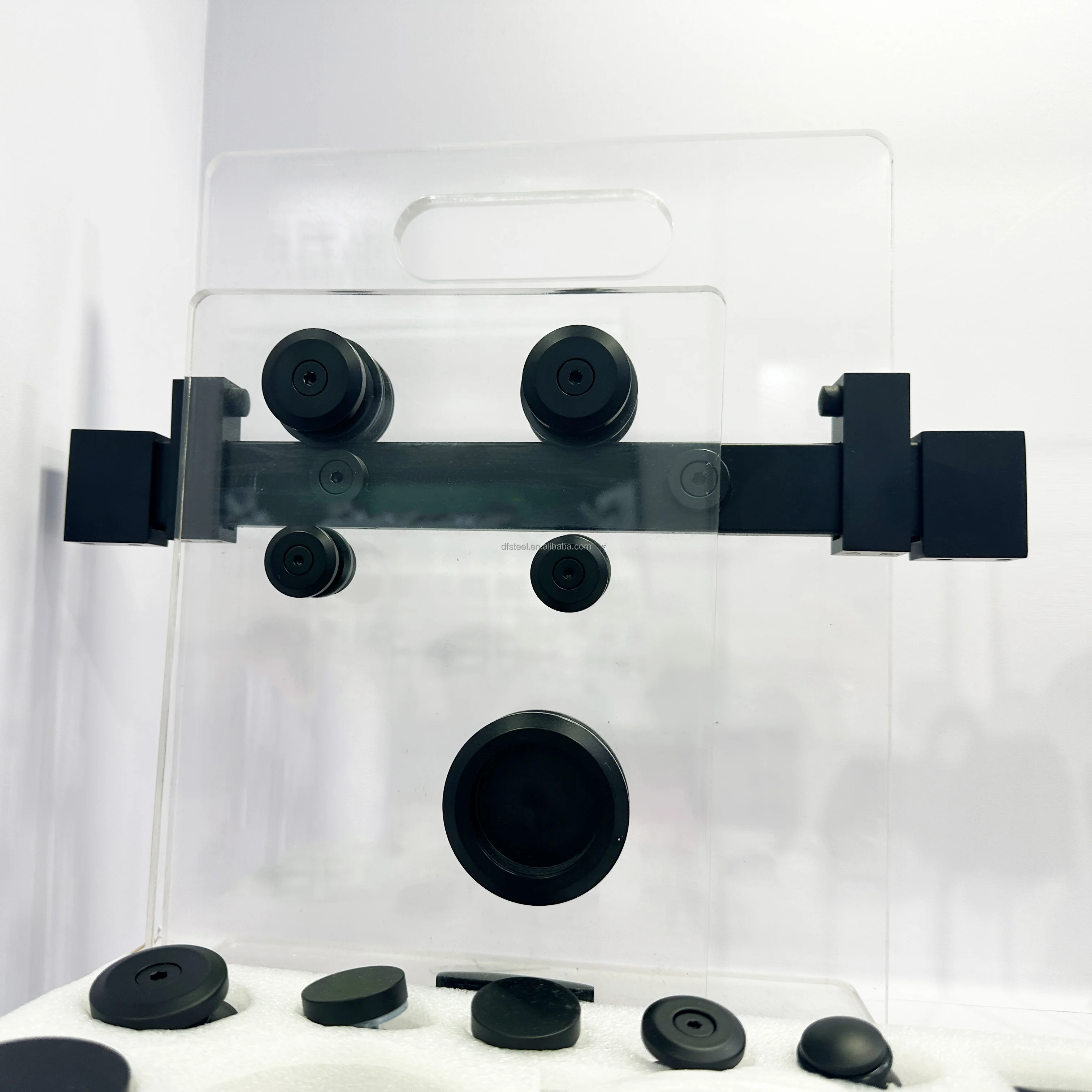 D&F Top Sales Bathroom Sliding Shower Glass Door Slider Kit Stainless Steel Hardware System Accessories