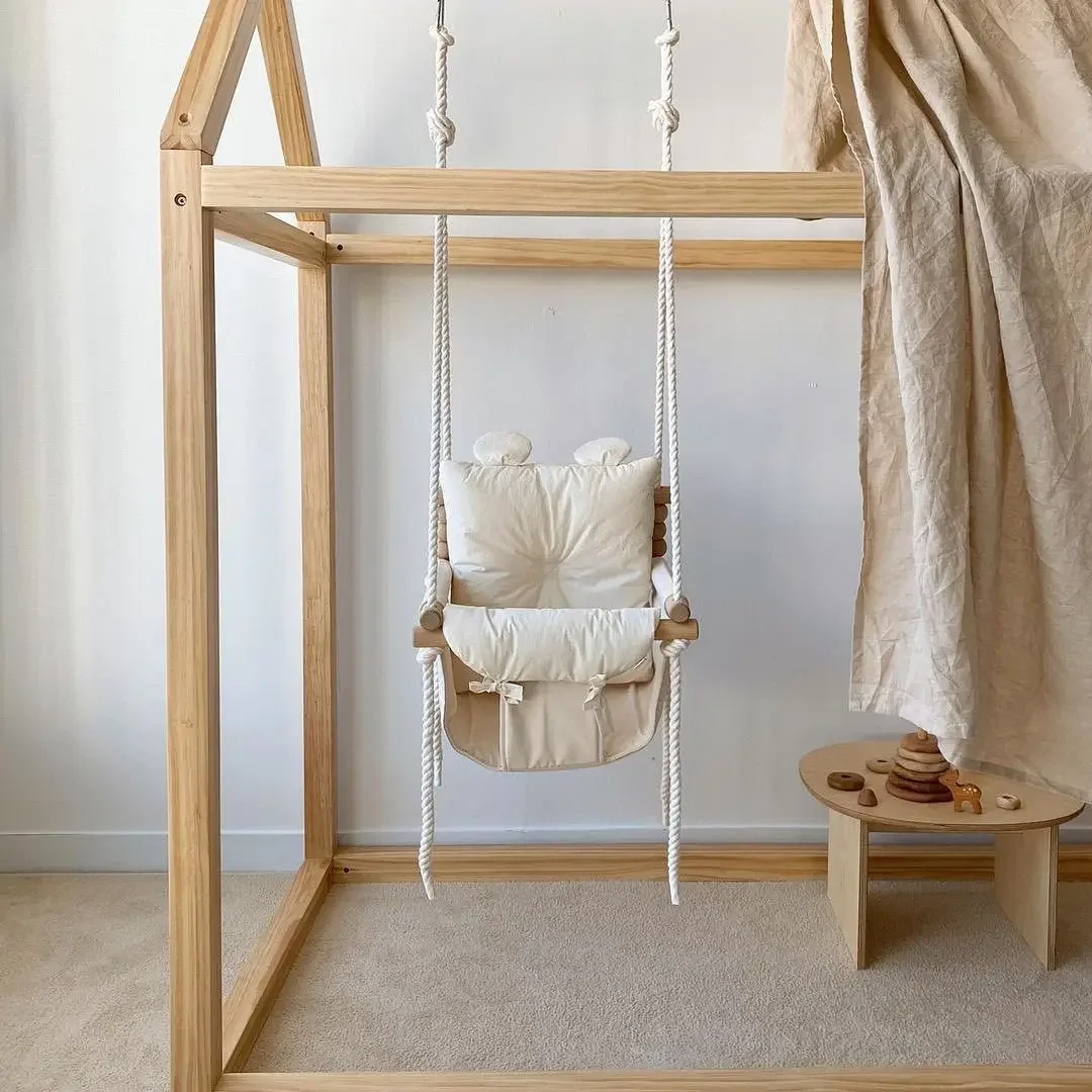 Baby swing baby home indoor hanging chair baby small hanging basket swing cloth rocking chair children\'s swing baby small hangi